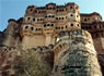 Fuerte de Mehrangarh de Jodhpur en Rajasthan